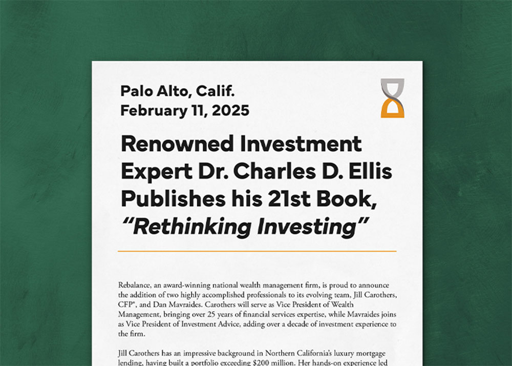 Renowned Investment Expert Dr. Charles D. Ellis Publishes his 21st Book, “Rethinking Investing” award