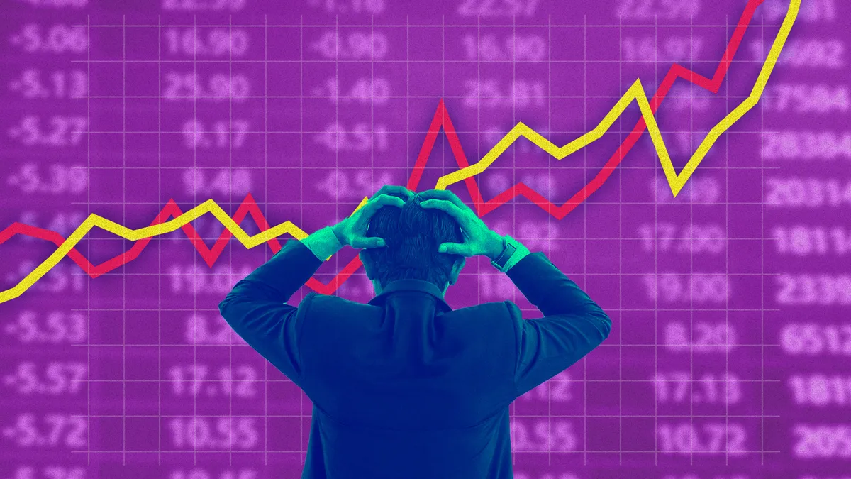 Stock Market Mess Graphic