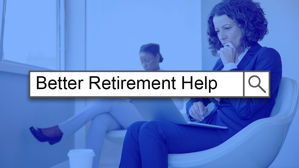 woman searching for better retirement